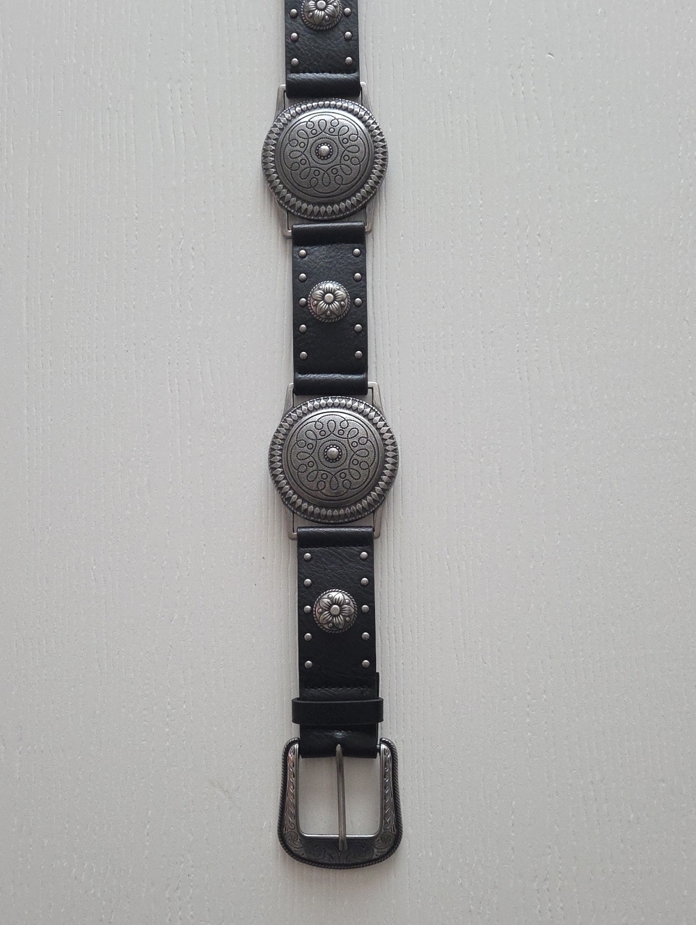 Black Belt with Decorative Silver Studs